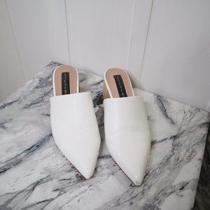 Steven By Steven Maden White Pointed Toe Loafers Size 7